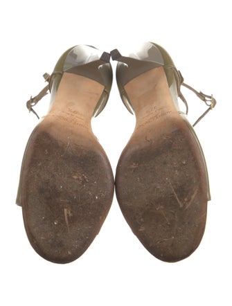 Jimmy Choo Patent Leather T-Strap Sandals