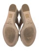 Jimmy Choo Leather Glitter Accents Espadrilles
