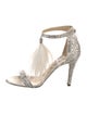 Jimmy Choo Satin Crystal Embellishments Sandals
