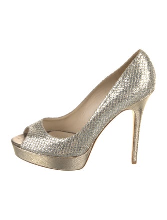 Jimmy Choo Glitter Glitter Accents Pumps