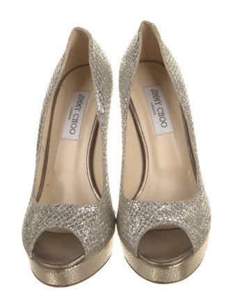 Jimmy Choo Glitter Glitter Accents Pumps
