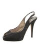 Jimmy Choo Glitter Accents Slingback Pumps