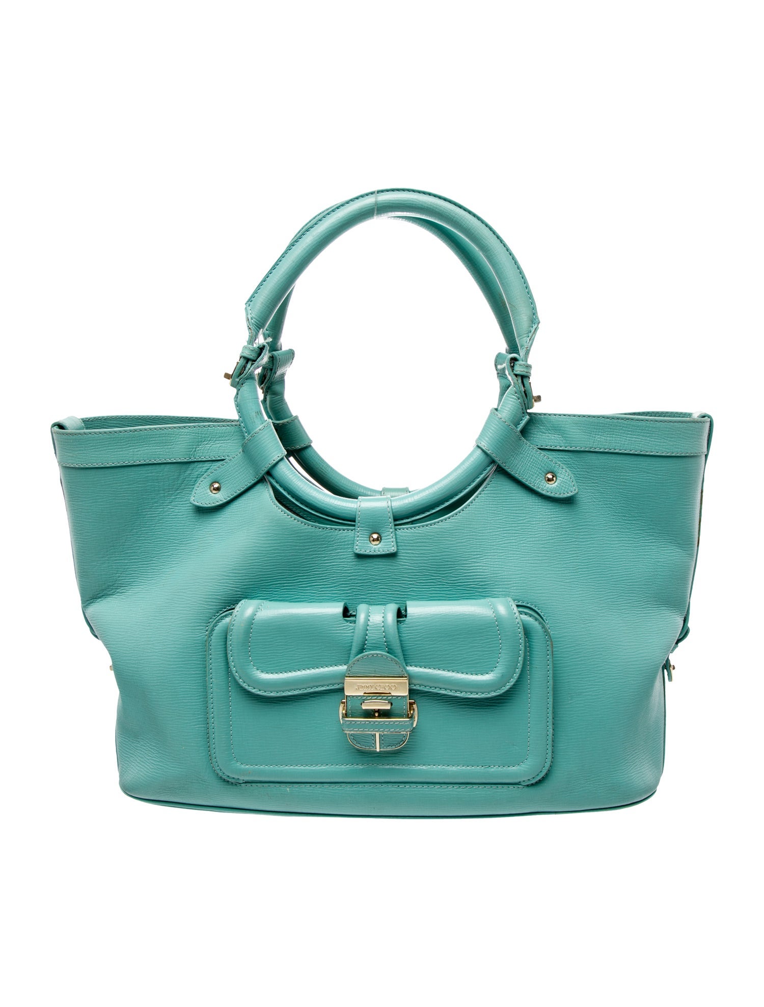 Jimmy Choo Leather Top Handle Bag