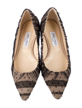 Jimmy Choo Mesh Printed Flats
