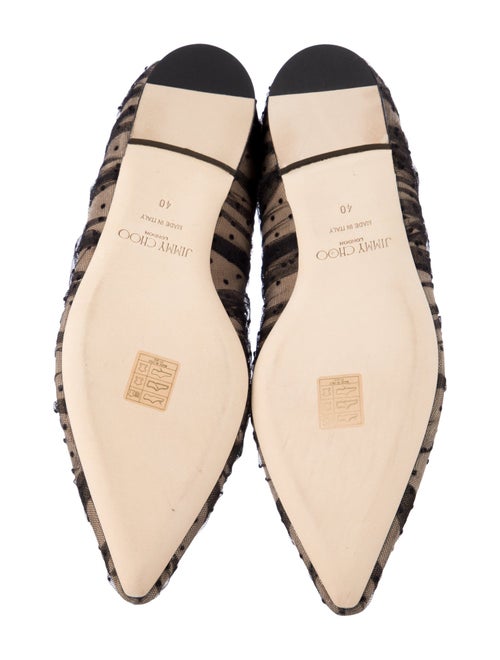 Jimmy Choo Mesh Printed Flats