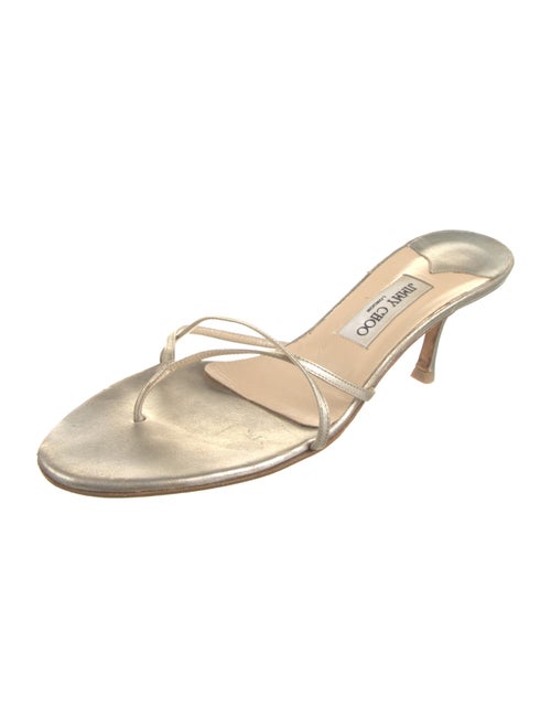 Jimmy Choo Leather Slides