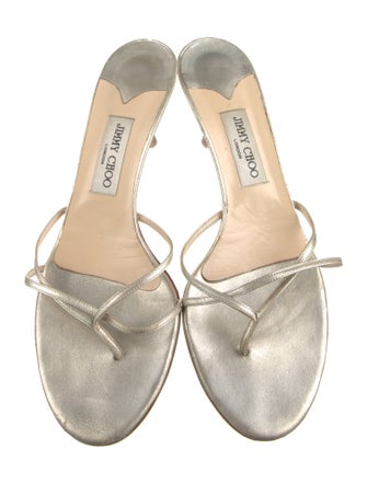 Jimmy Choo Leather Slides