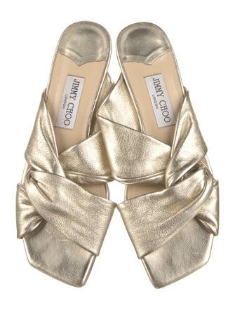 Jimmy Choo Leather Slides