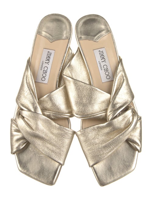 Jimmy Choo Leather Slides