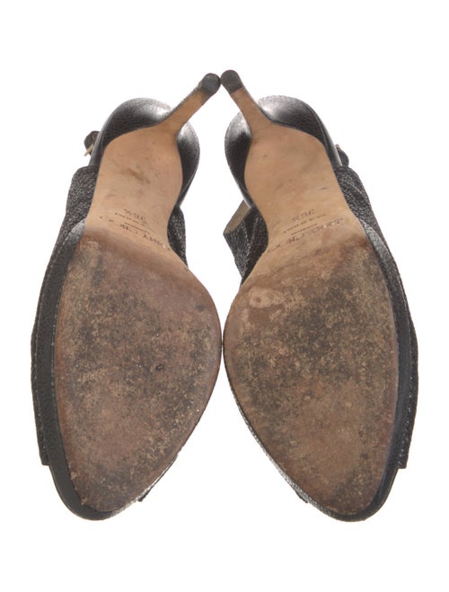 Jimmy Choo Glitter Glitter Accents Slingback Sandals