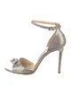 Jimmy Choo Glitter Animal Print Sandals