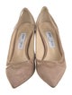 Jimmy Choo Suede Cutout Accent Pumps