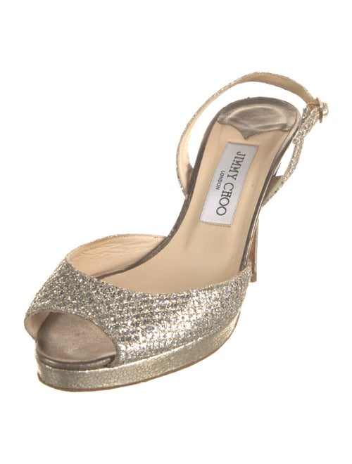 Jimmy Choo Glitter Slingback Pumps