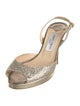 Jimmy Choo Glitter Slingback Pumps