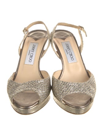 Jimmy Choo Glitter Slingback Pumps