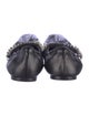 Jimmy Choo Leather Crystal Embellishments Mary Jane Flats