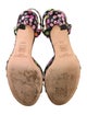 Jimmy Choo Polka Dot Print Pleated Accents Sandals