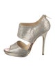Jimmy Choo Glitter Slingback Sandals