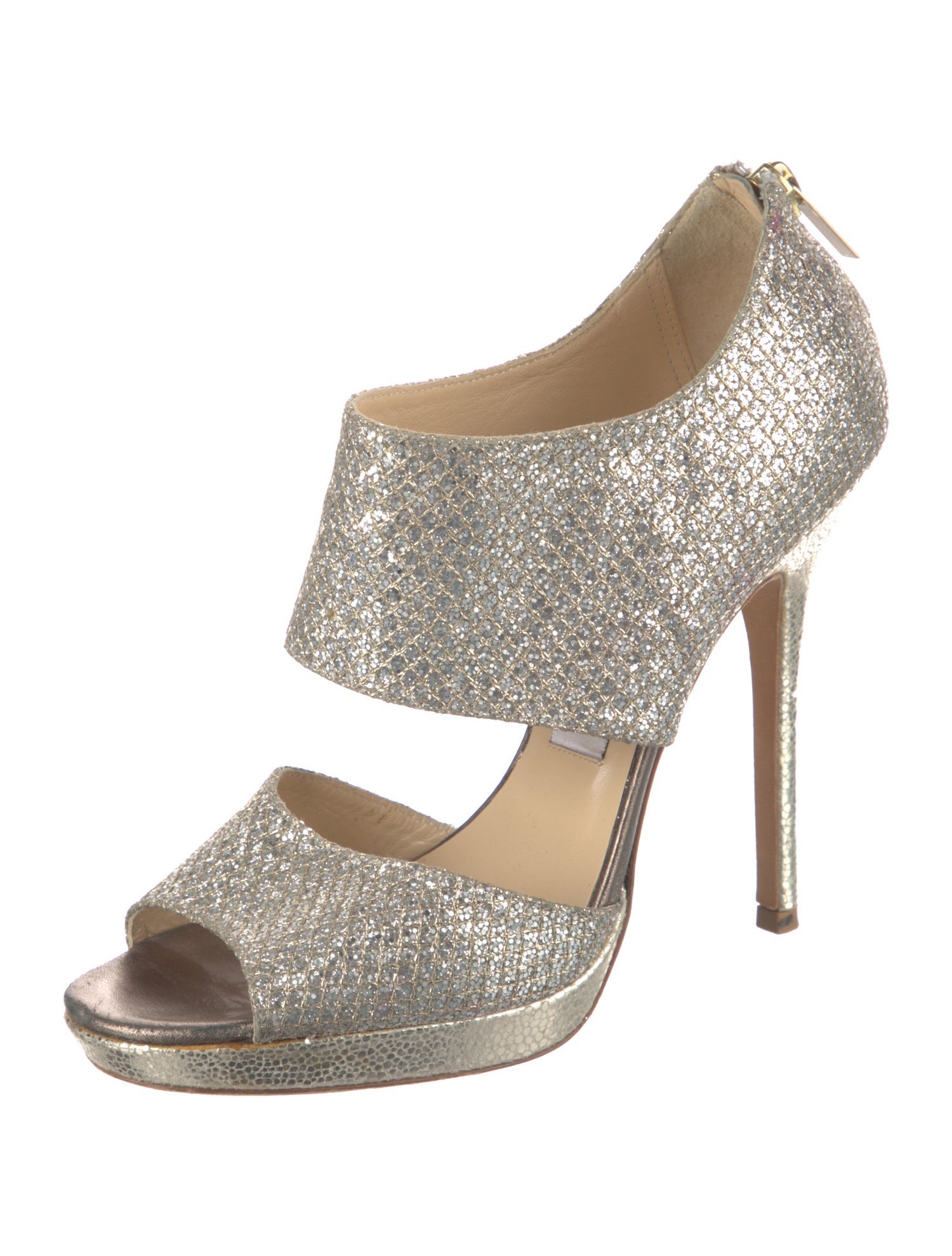 Jimmy Choo Glitter Slingback Sandals