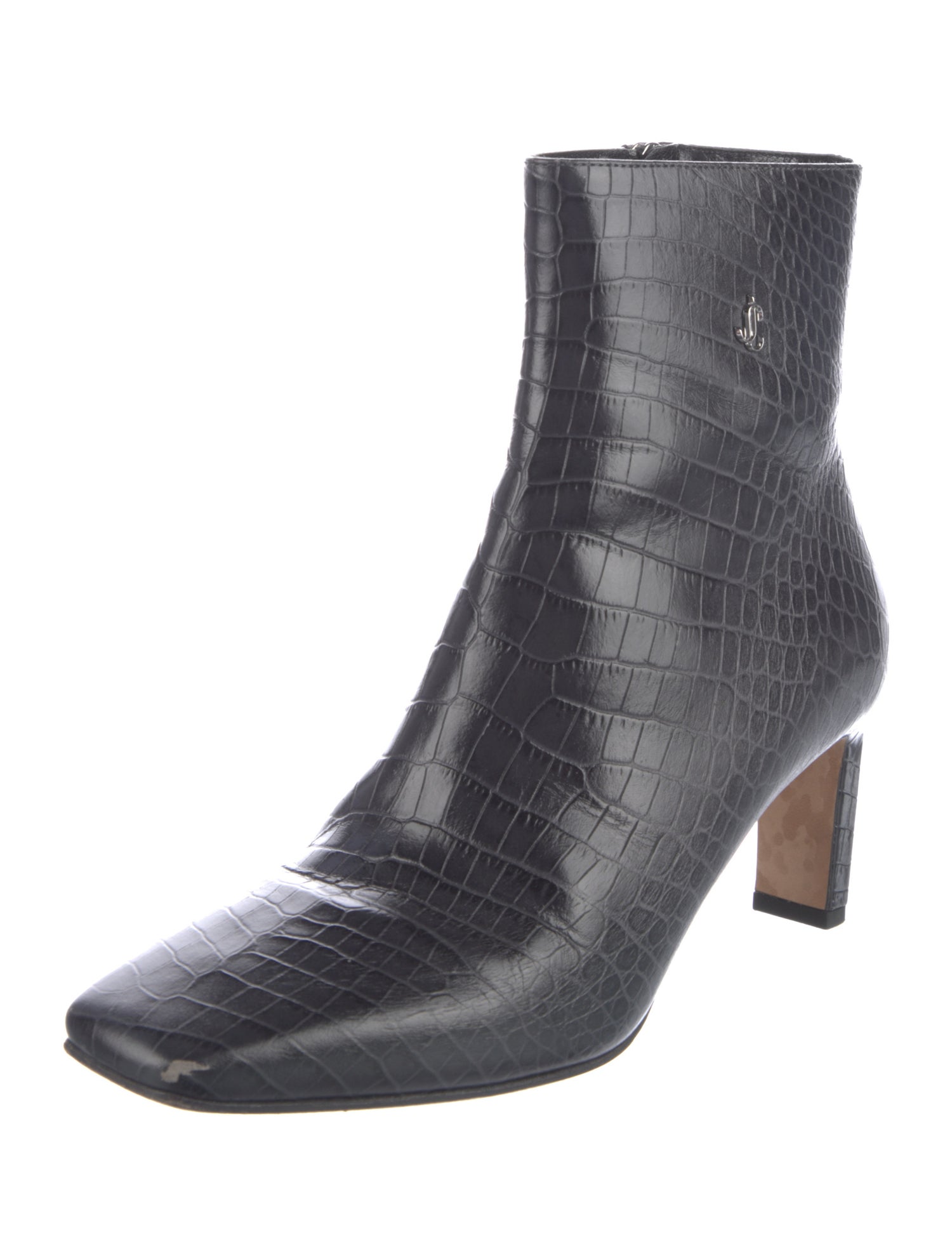 Jimmy Choo Embossed Leather Boots