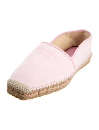 Jimmy Choo Canvas Embroidered Accent Espadrilles