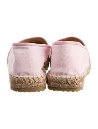 Jimmy Choo Canvas Embroidered Accent Espadrilles