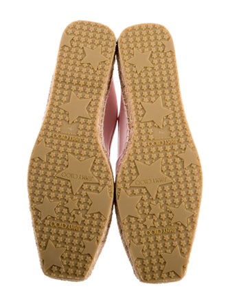 Jimmy Choo Canvas Embroidered Accent Espadrilles
