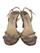 Jimmy Choo Glitter Glitter Accents Slingback Sandals