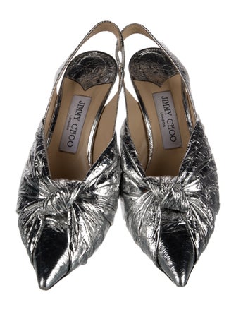 Jimmy Choo Leather Slingback Pumps