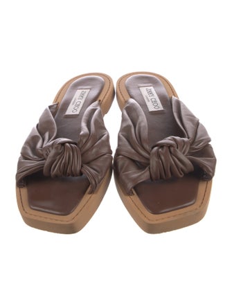 Jimmy Choo Leather Slides