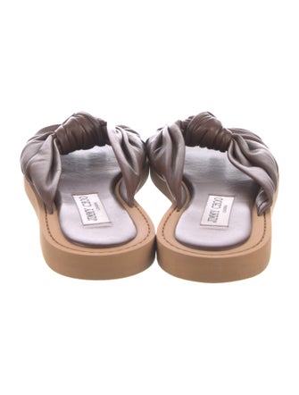 Jimmy Choo Leather Slides