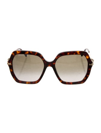 Jimmy Choo Oversize Gradient Sunglasses