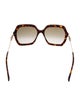 Jimmy Choo Oversize Gradient Sunglasses