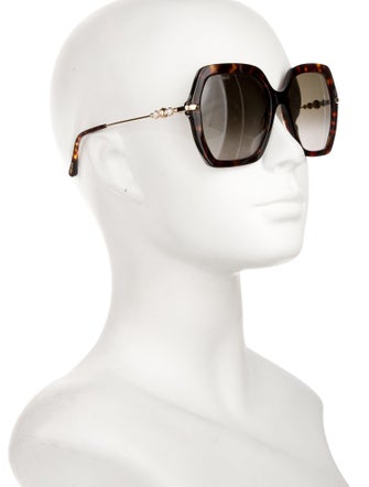 Jimmy Choo Oversize Gradient Sunglasses