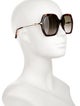Jimmy Choo Oversize Gradient Sunglasses