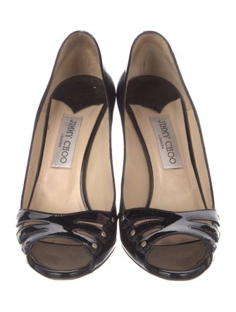 Jimmy Choo Patent Leather Printed Pumps