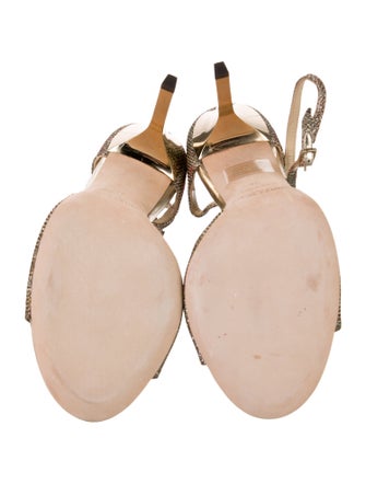 Jimmy Choo Glitter Glitter Accents Sandals