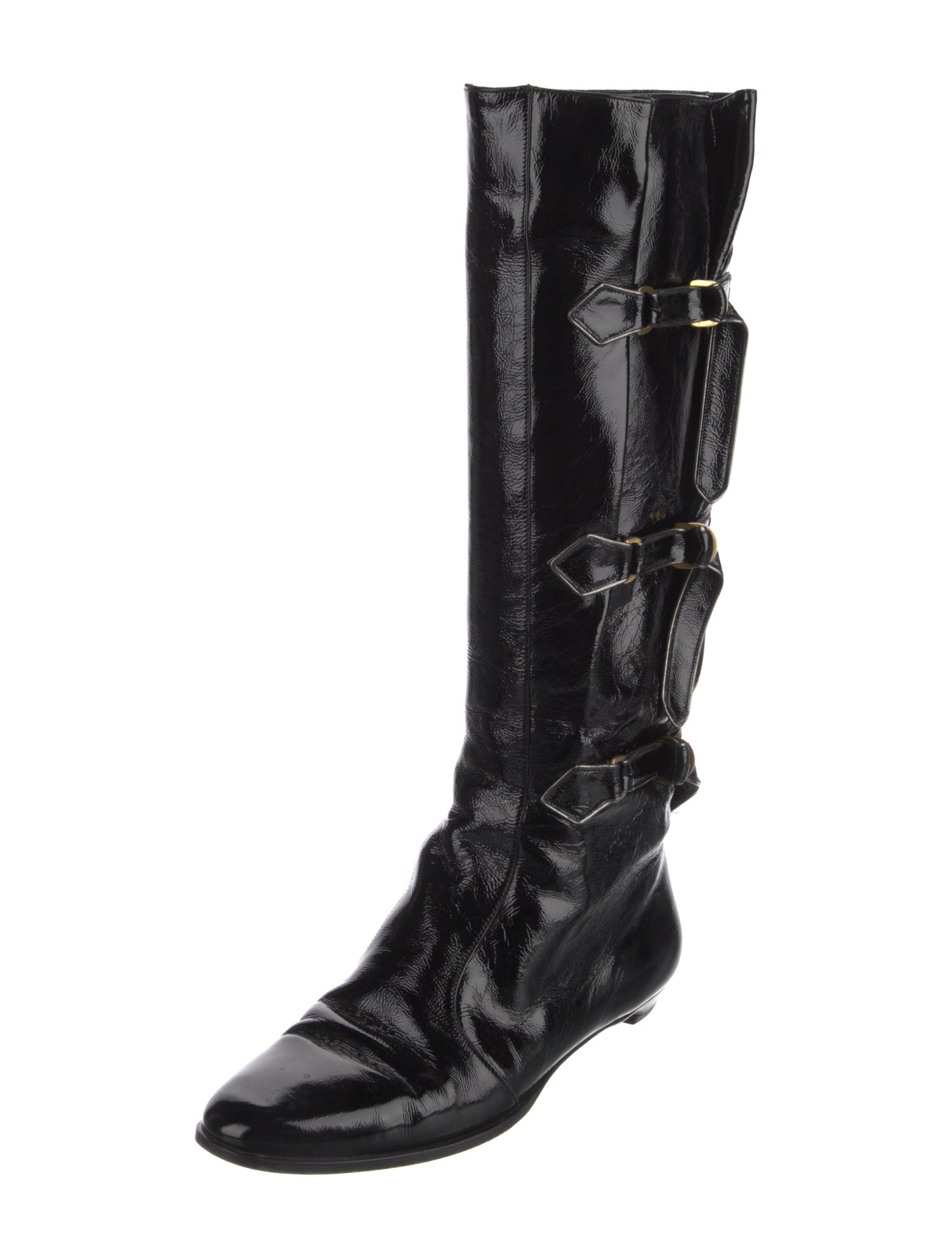 Jimmy Choo Patent Leather Riding Boots