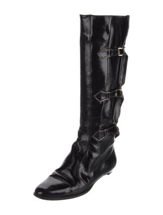 Jimmy Choo Patent Leather Riding Boots