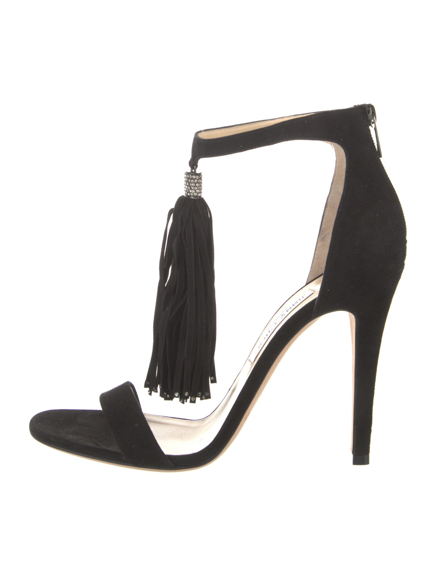 Jimmy Choo Suede Tassel Accents Sandals