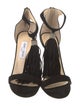 Jimmy Choo Suede Tassel Accents Sandals
