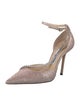 Jimmy Choo Glitter Crystal Embellishments D'Orsay Pumps