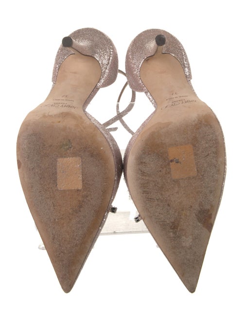 Jimmy Choo Glitter Crystal Embellishments D'Orsay Pumps