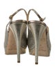 Jimmy Choo Glitter Cutout Accent Slingback Pumps