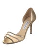 Jimmy Choo Leather Mesh Accents Sandals