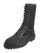 Jimmy Choo Mesh Mesh Accents Combat Boots