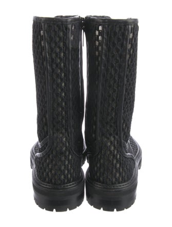 Jimmy Choo Mesh Mesh Accents Combat Boots
