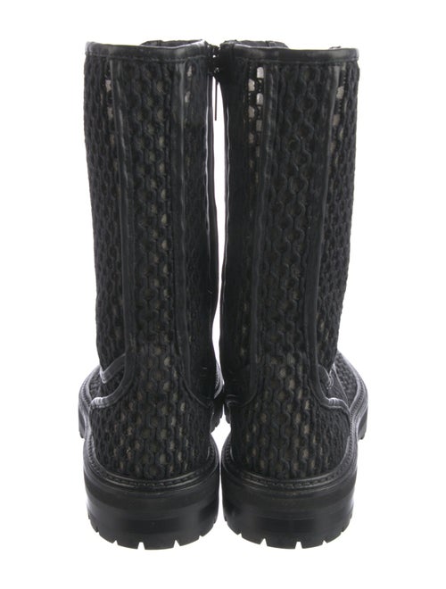 Jimmy Choo Mesh Mesh Accents Combat Boots