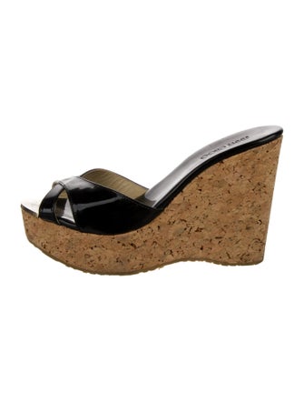 Jimmy Choo Patent Leather Slides