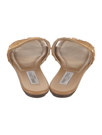 Jimmy Choo Suede Studded Accents Slides
